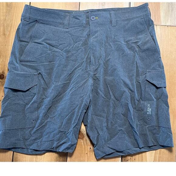 Eddie Bauer Flexion Amphib Shorts Men's 38 grey Zip Pocket Outdoor Cargo - Picture 1 of 6